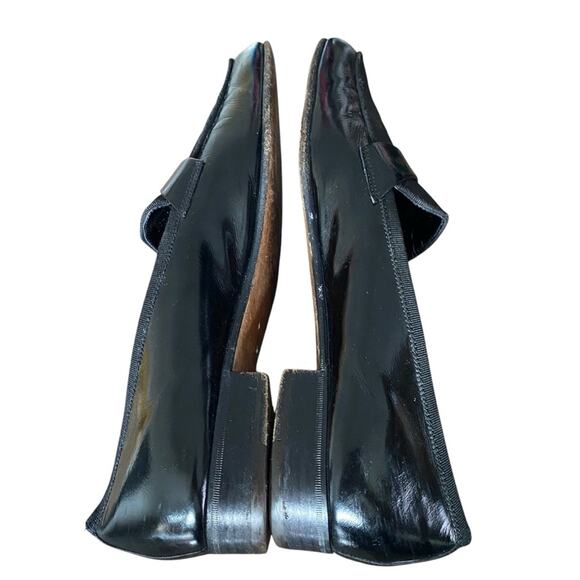 Salvatore Ferragamo Antoane Tuxedo Black Patent Leather Loafer Shoes size 10 main image 4